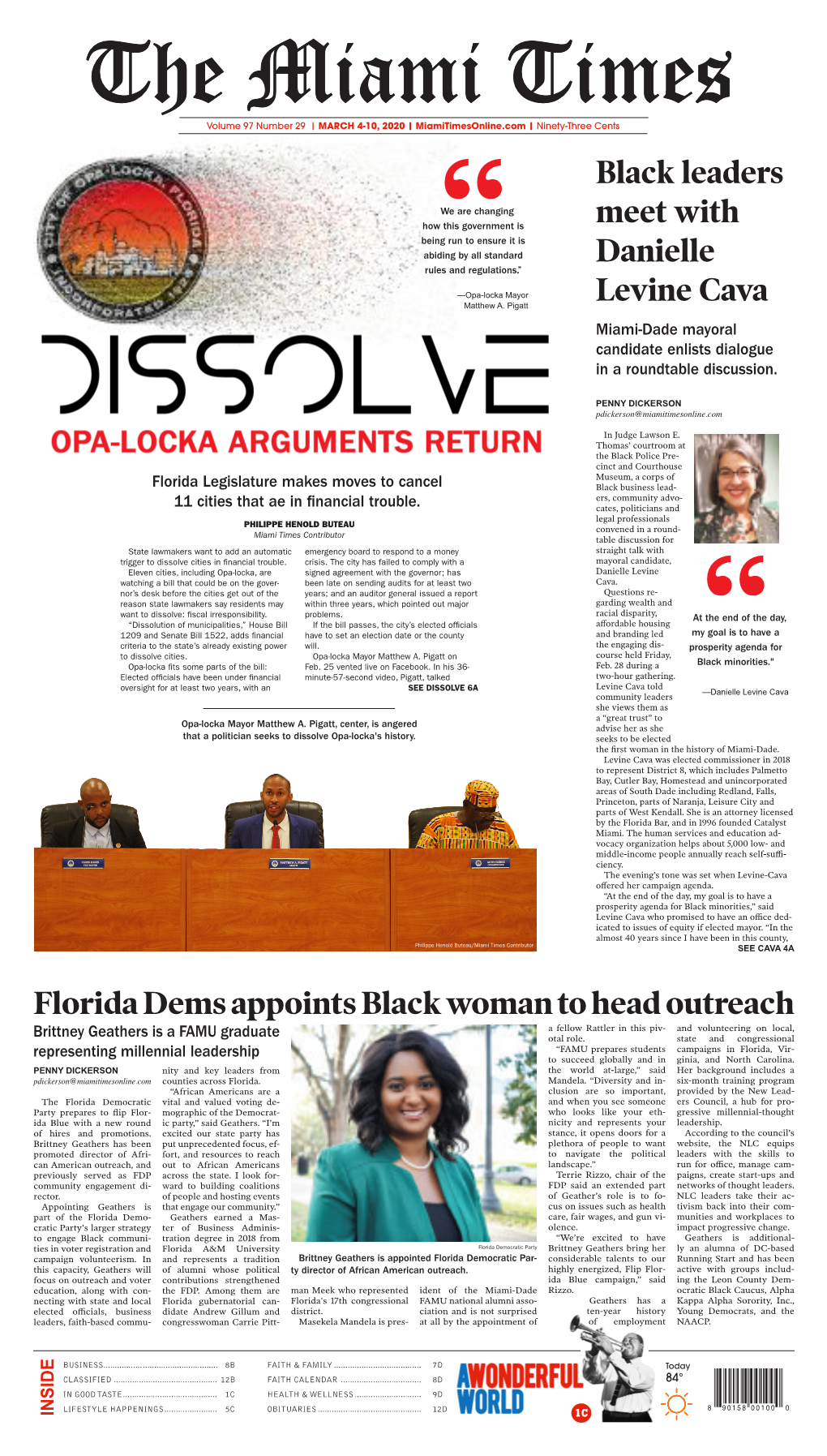 Black Leaders Meet with Danielle Levine Cava Florida Dems Appoints