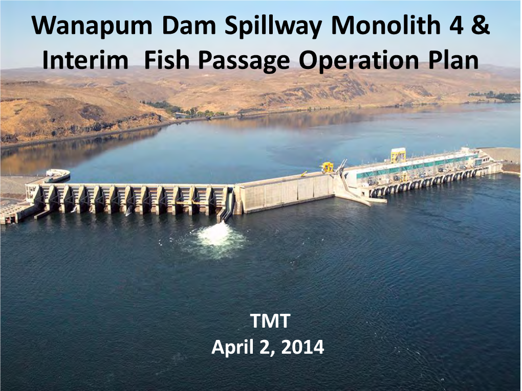 Wanapum Dam Spillway Pier 4