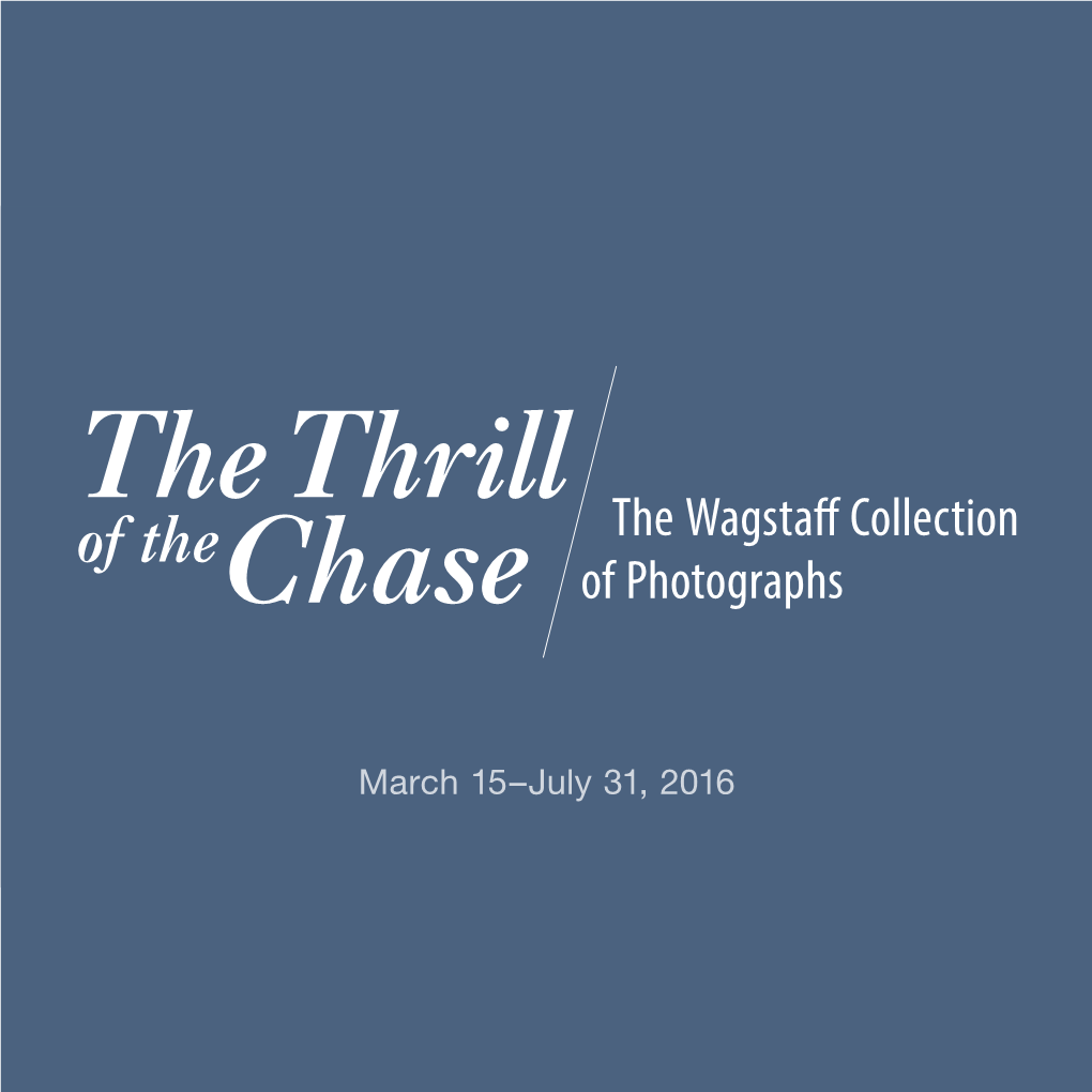 The Wagstaff Collection of Photographs, March 15–July 31, 2016, at the Getty Center