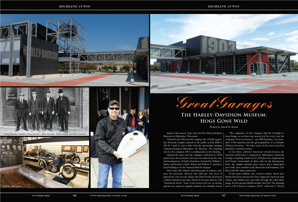 Harley-Davidson Museum: Hogs Gone Wild Written by David M