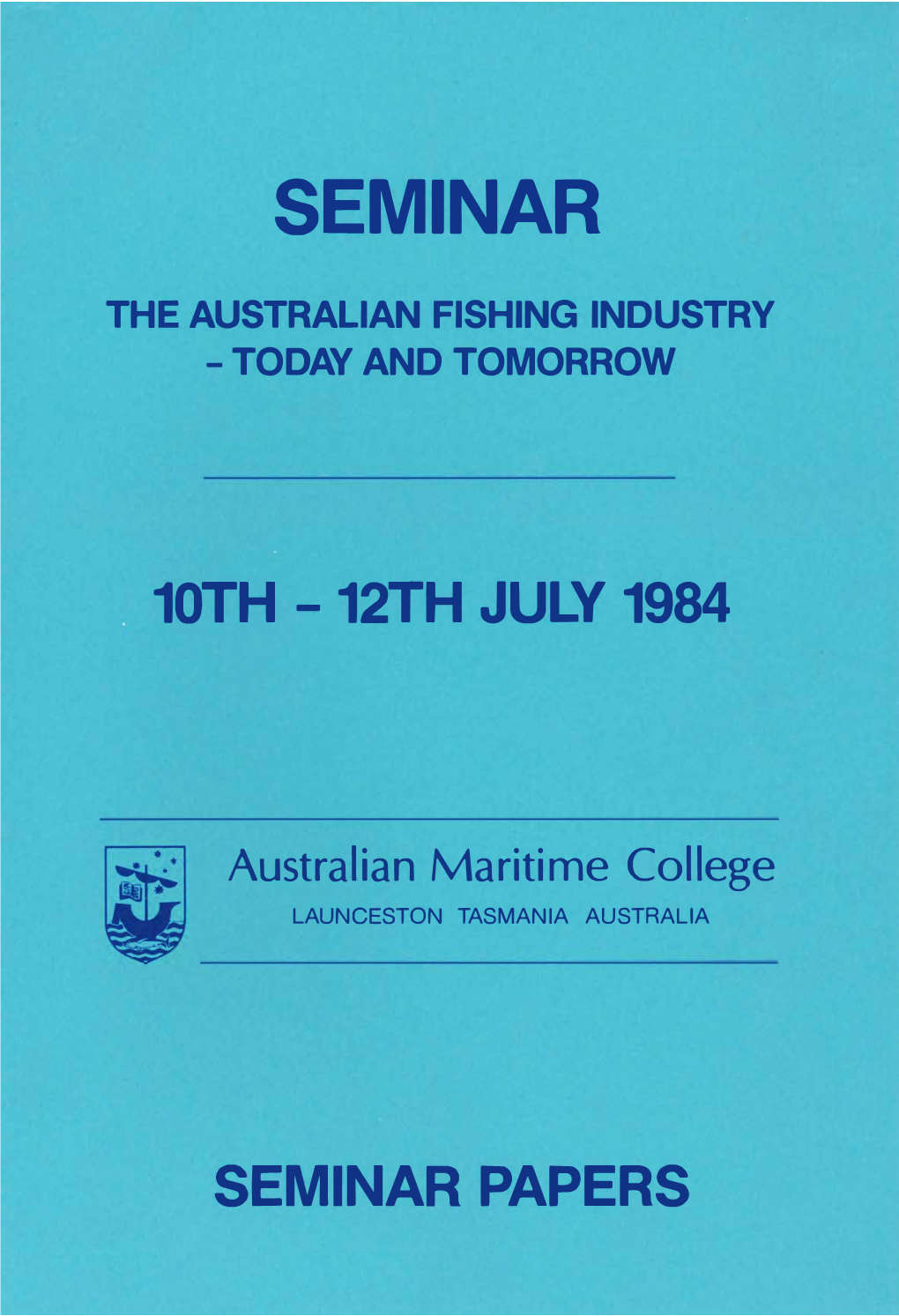 Seminar the Australian Fishing Industry