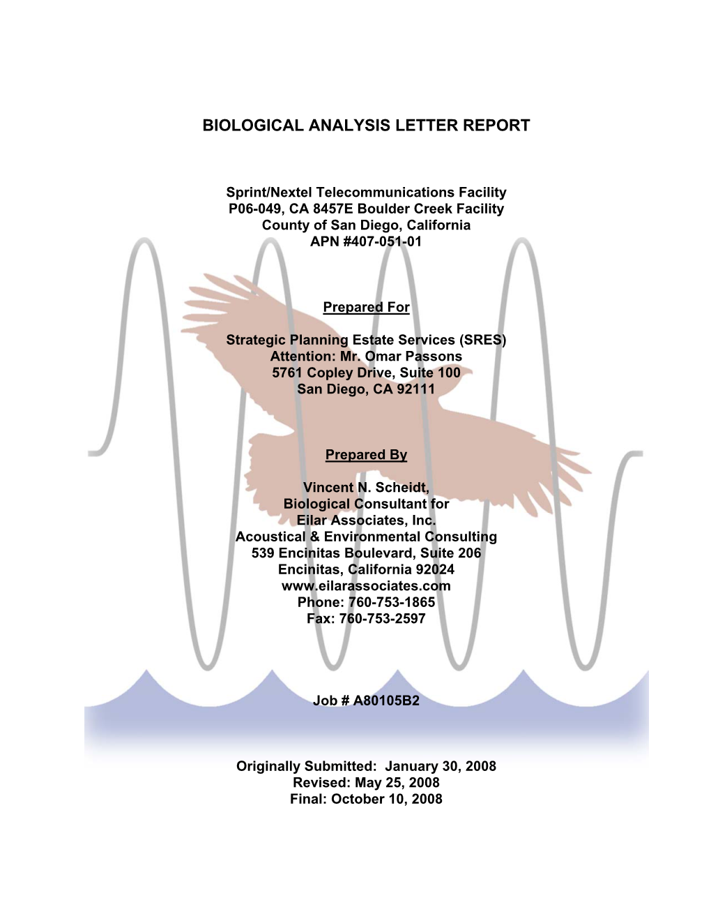 Updated Summary Bio Report, FINAL