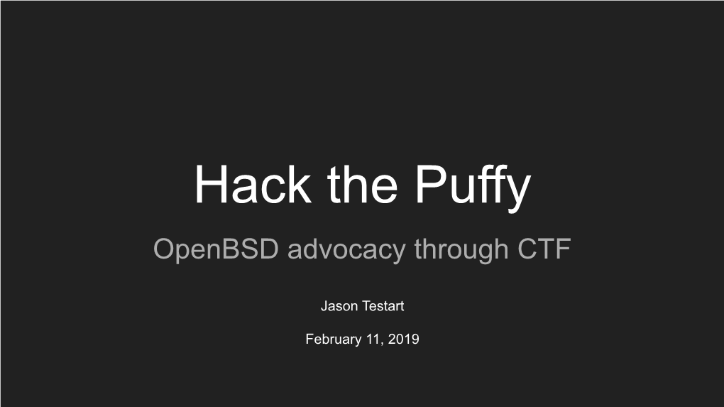 Hack the Puffy.Pdf