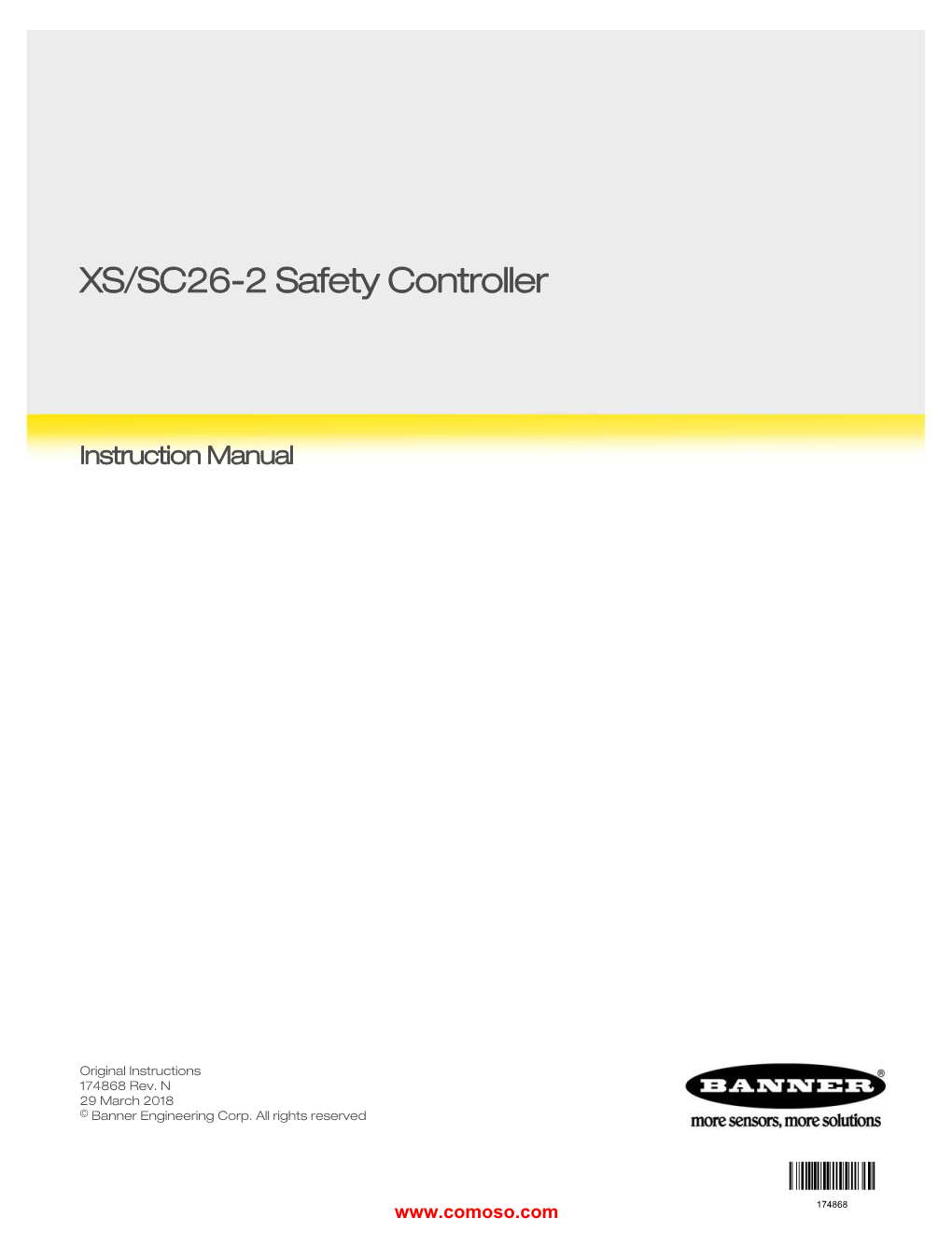 XS/SC26-2 Safety Controller Instruction Manual