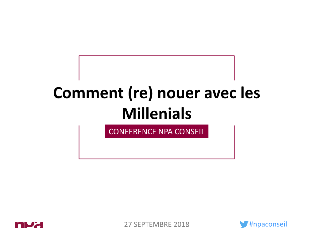 Svod Marketing De Comment Programme (Re) Nouer Avec Les Millenials