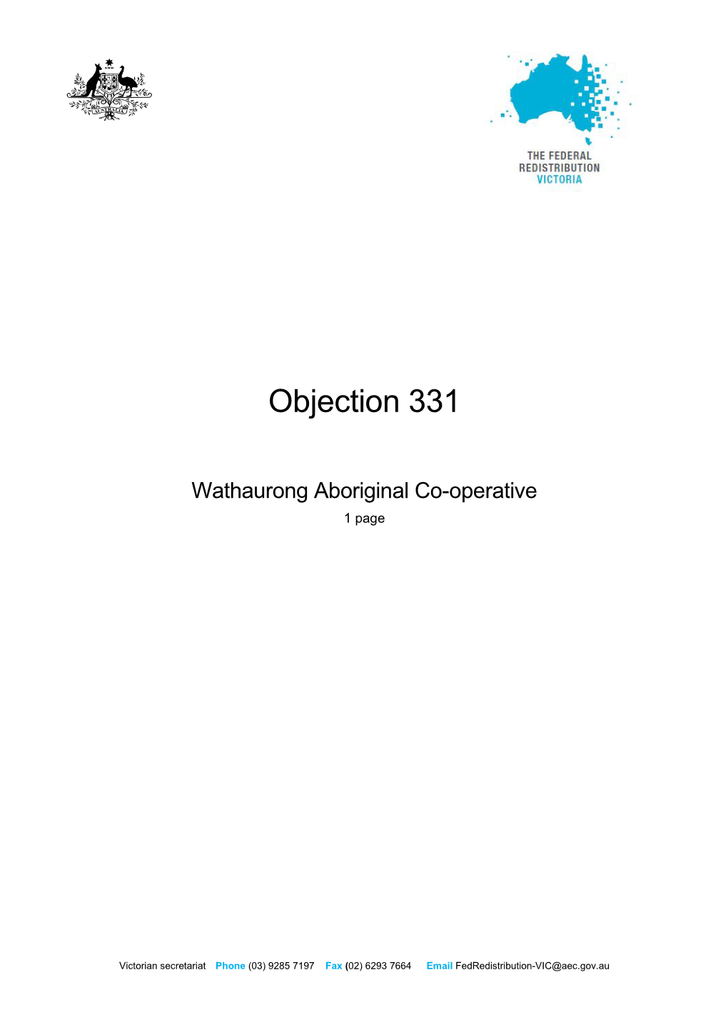 Wathaurong Aboriginal Co-Operative 1 Page