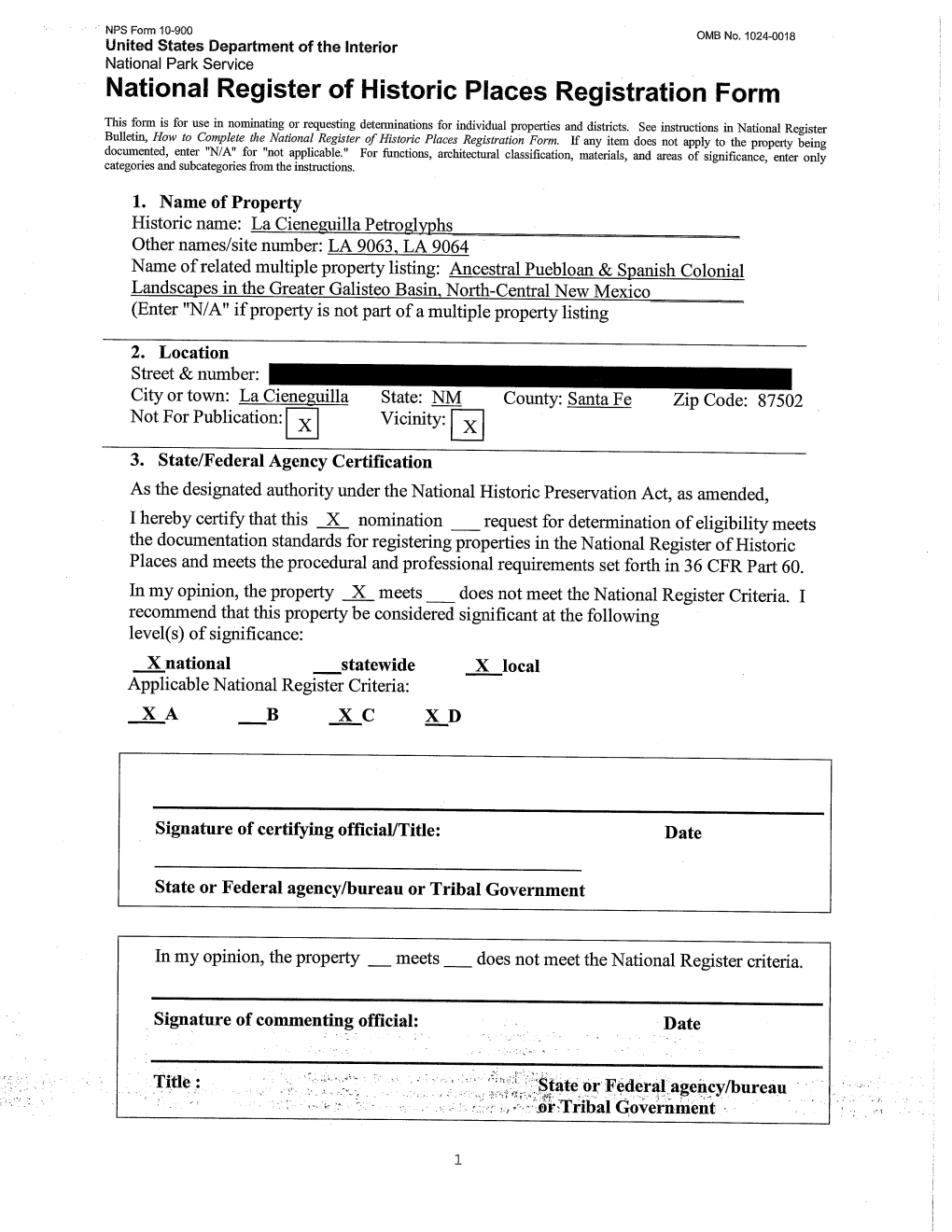 National Register of Historic Places Registration Form