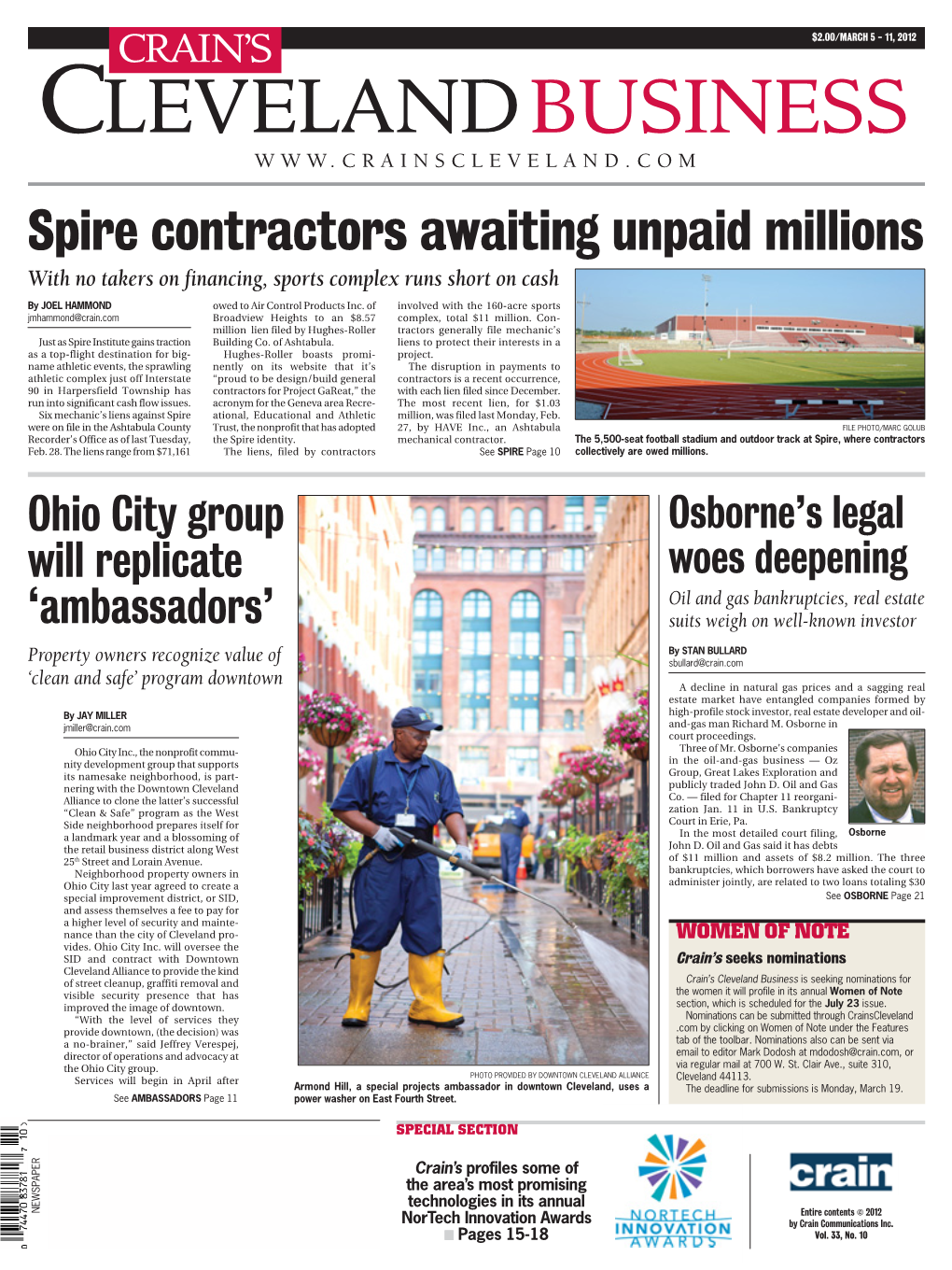 Spire Contractors Awaiting Unpaid Millions with No Takers on Financing, Sports Complex Runs Short on Cash by JOEL HAMMOND Owed to Air Control Products Inc