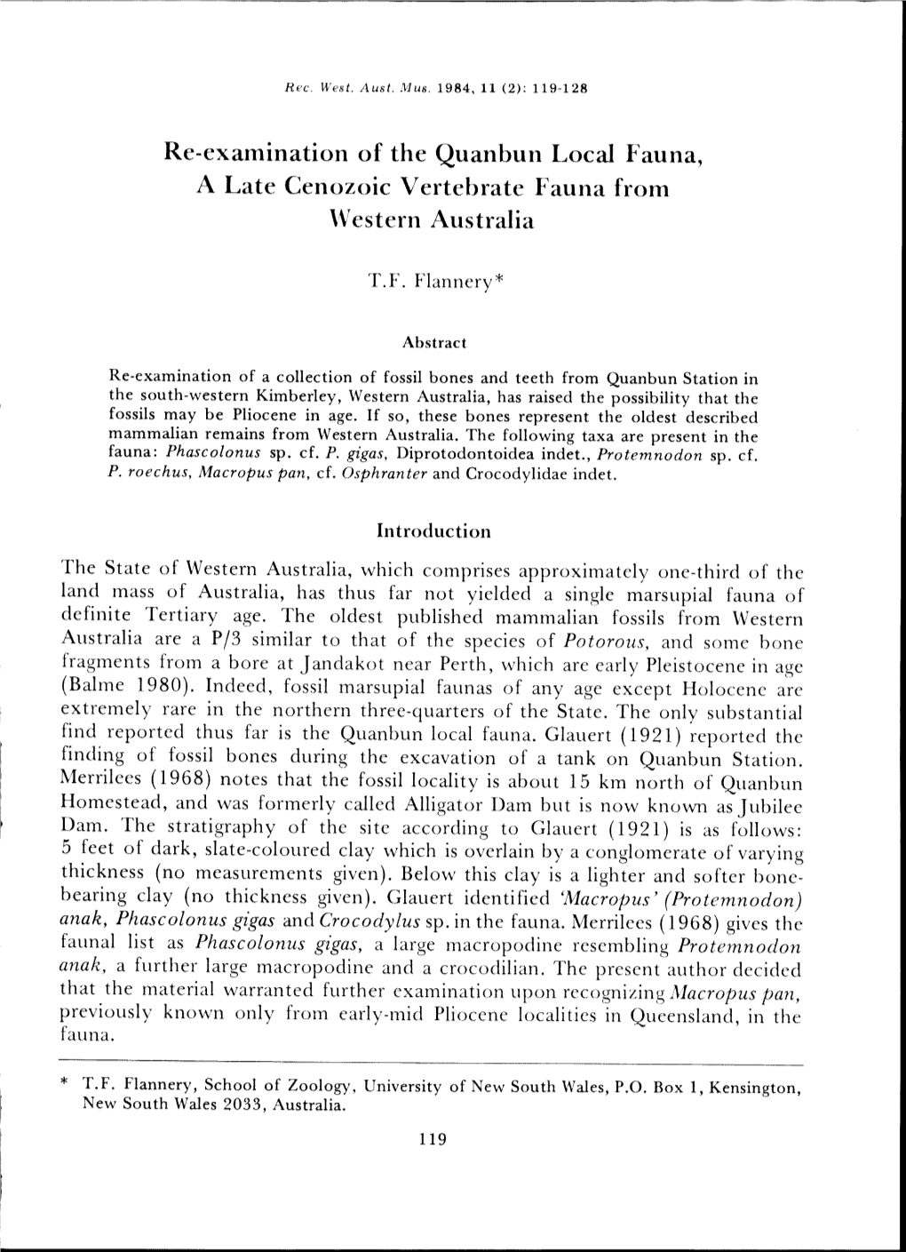 RE-EXAMINATION of the QUANBUN LOCAL FAUNA, a LATE CENOZOIC... Download 2.06 MB