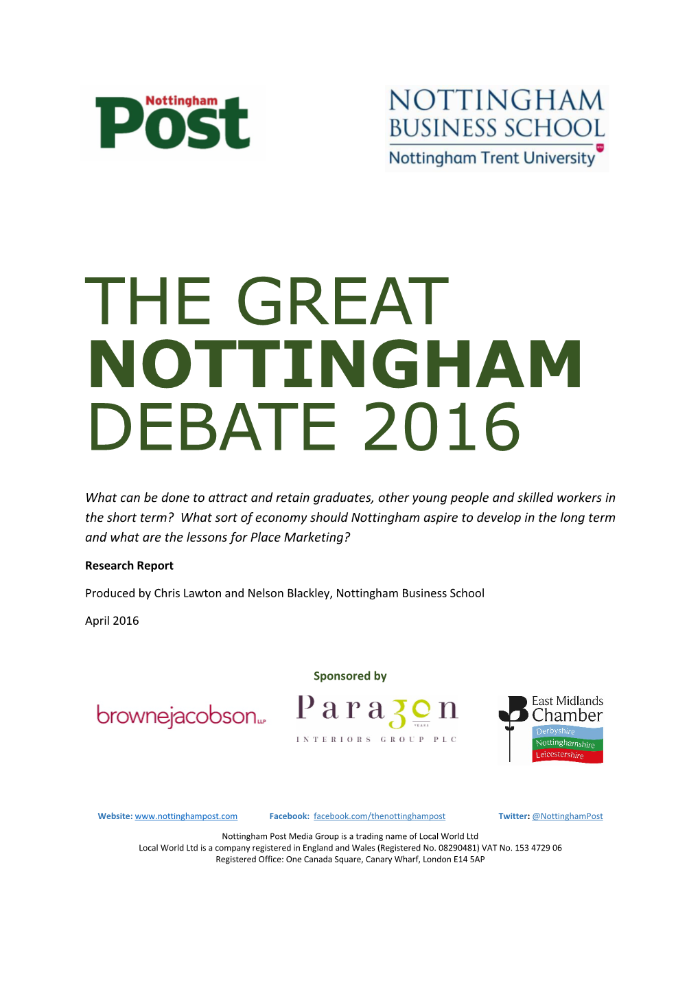 Nottingham Debate 2016