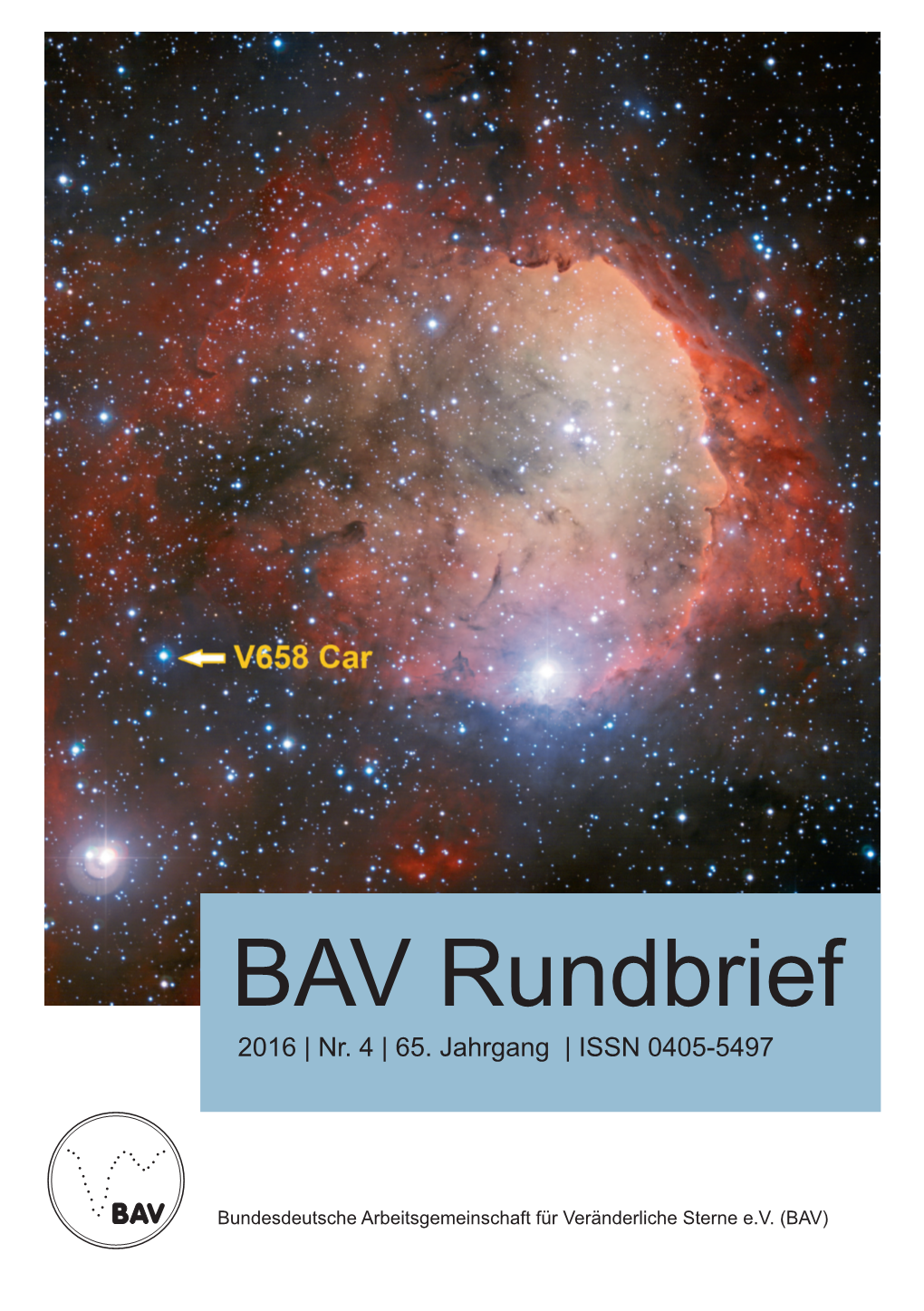 BAV Rundbrief Nr. 4 (2016)