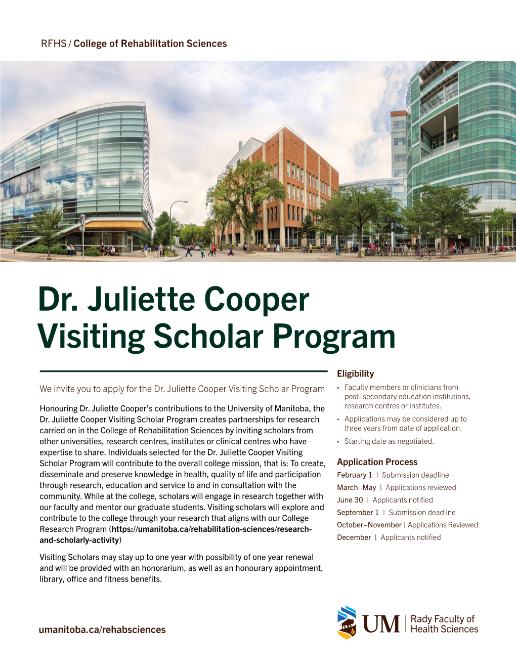 Dr. Juliette Cooper Visiting Scholar Program