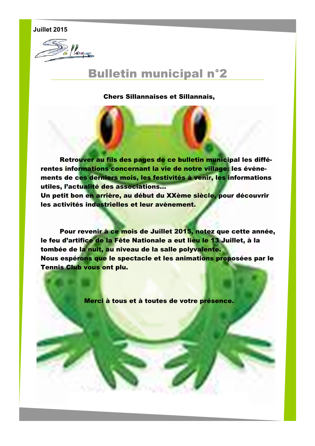 Bulletin Municipal N°2
