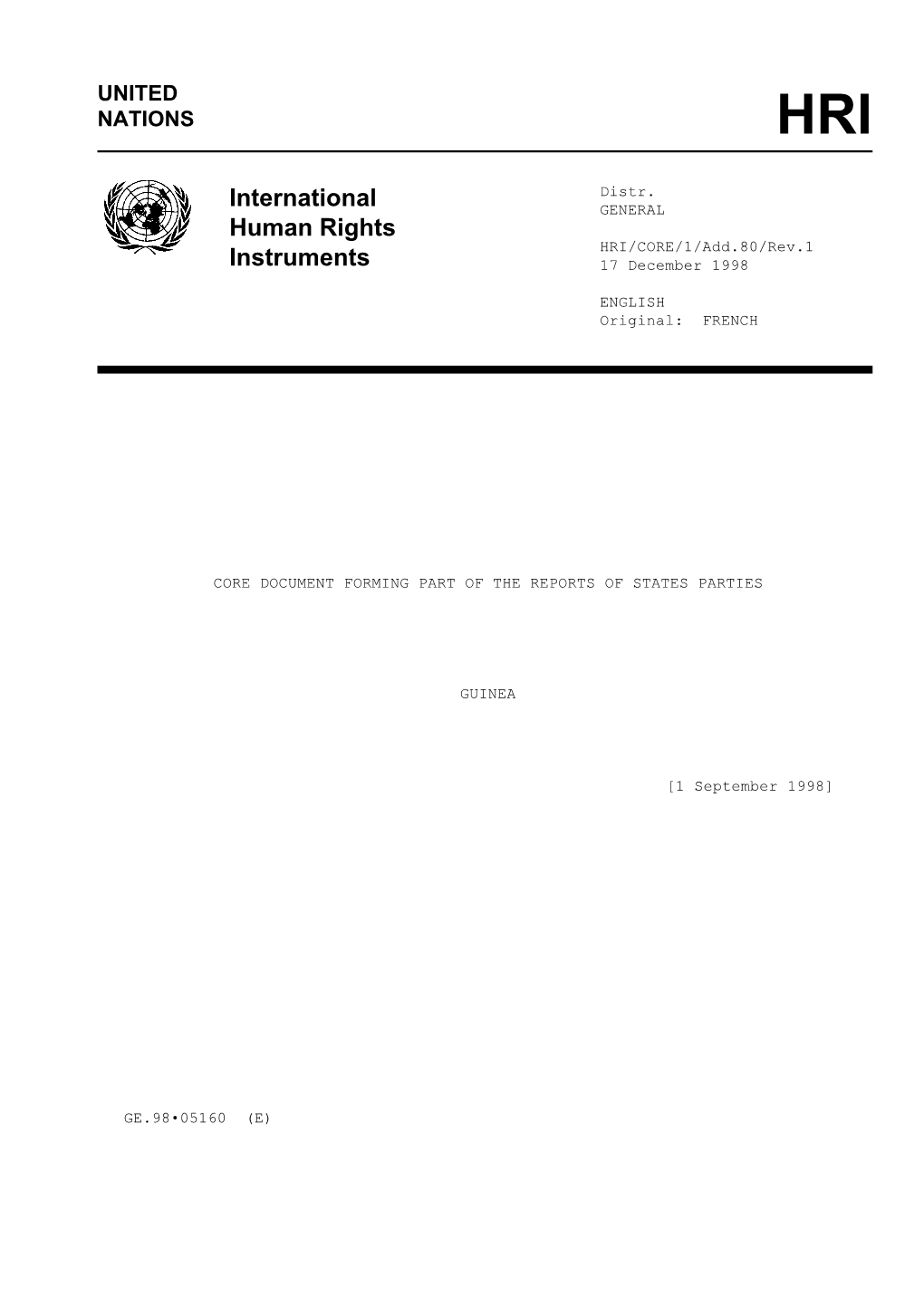 International Human Rights Instruments, Upon Publication, Acquire a Force Superior to That of Domestic Legislation (Article 79 of the Constitution)