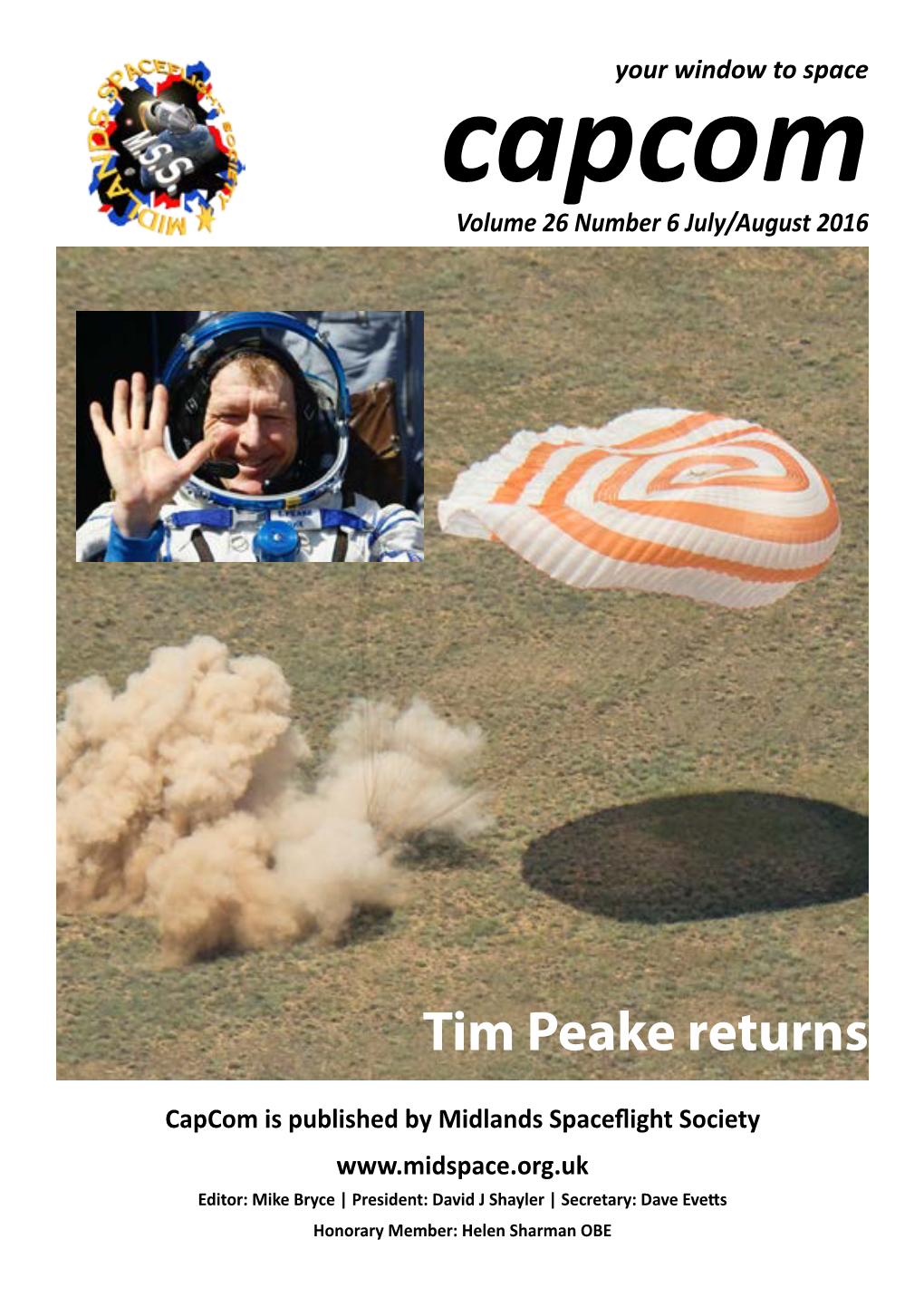 Tim Peake Returns