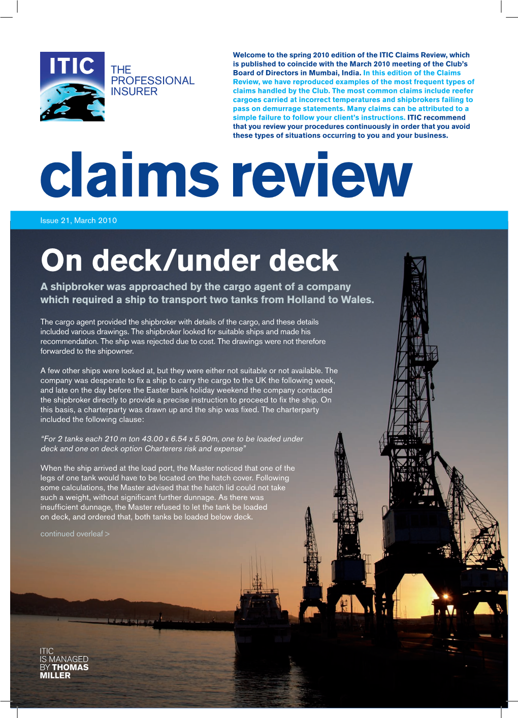 Claims Review 21