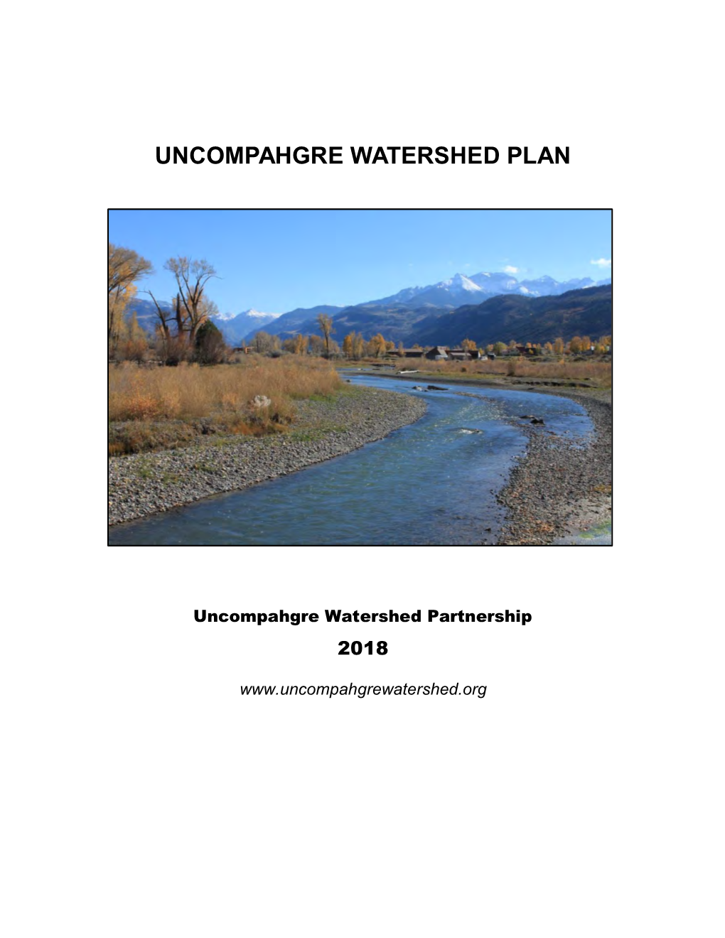 Uncompahgre Watershed Plan