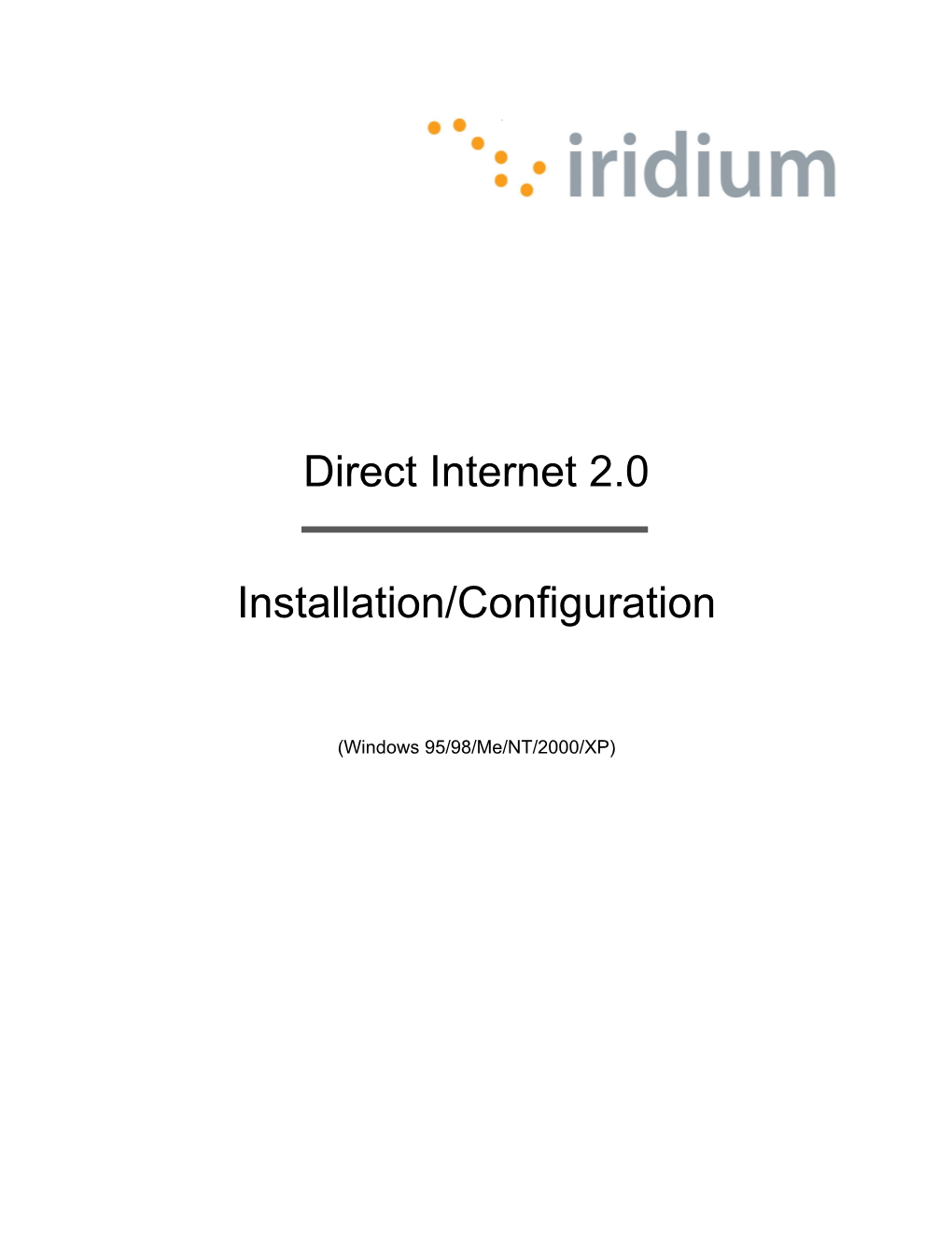 Direct Internet 2.0 Installation/Configuration