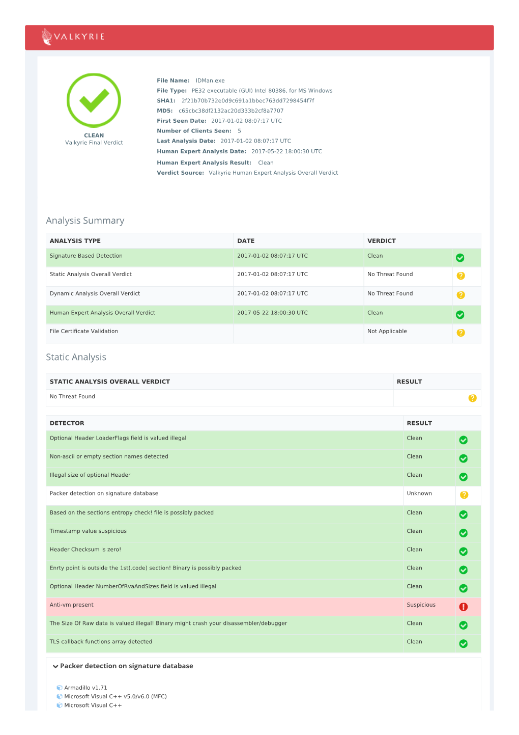 Advanced File Analysis System | Valkyrie