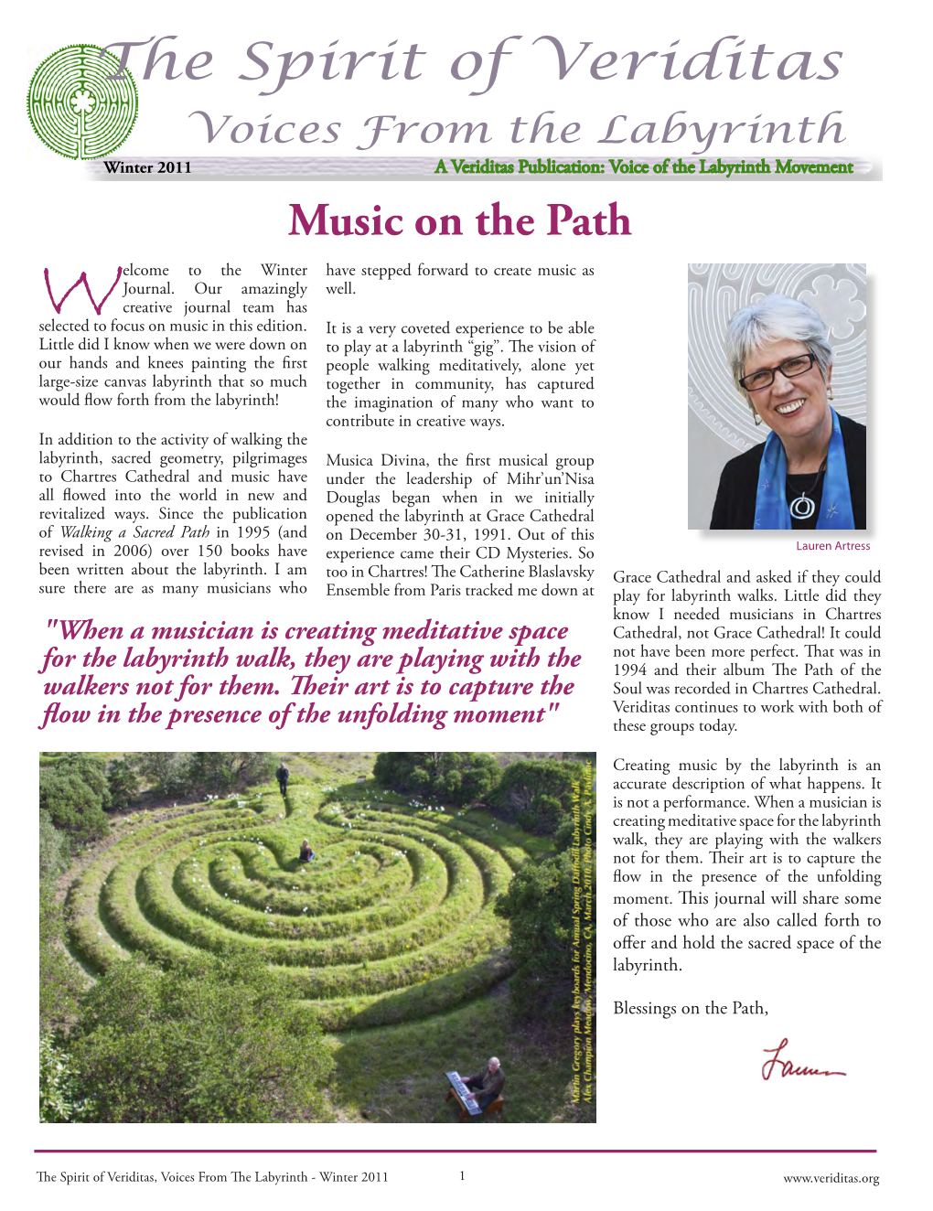 Music on the Path Elcome to the Winter Have Stepped Forward to Create Music As Journal