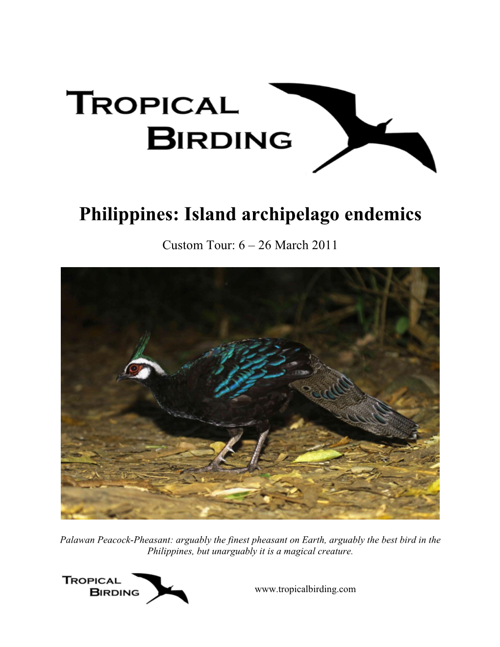 Philippines: Island Archipelago Endemics
