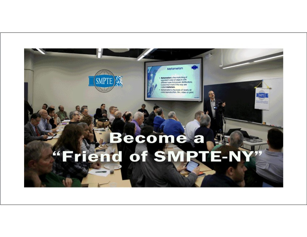 Mark Schubin, SMPTE NY, 2017 Jan. 24 1