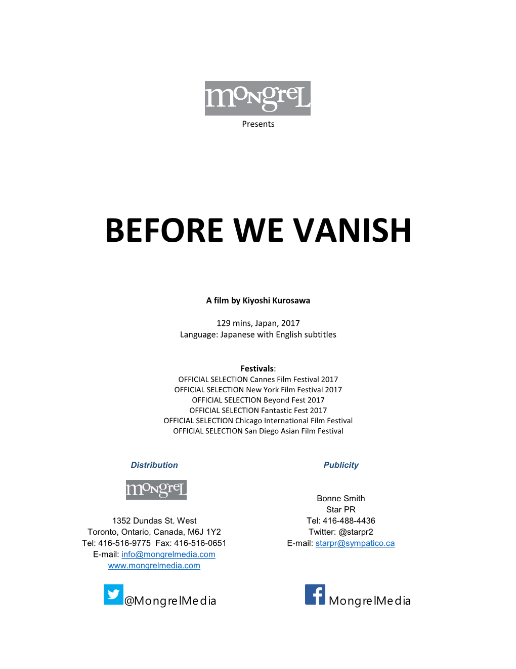 Before We Vanish