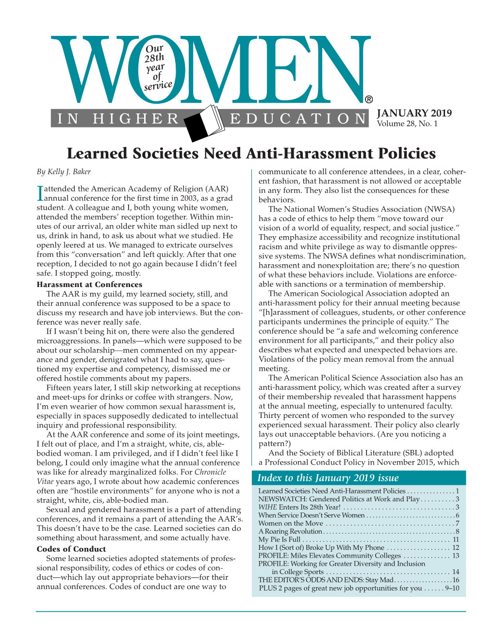 Learned Societies Need Anti-Harassment Policies by Kelly J