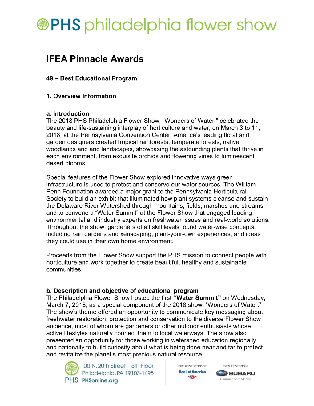 IFEA Pinnacle Awards