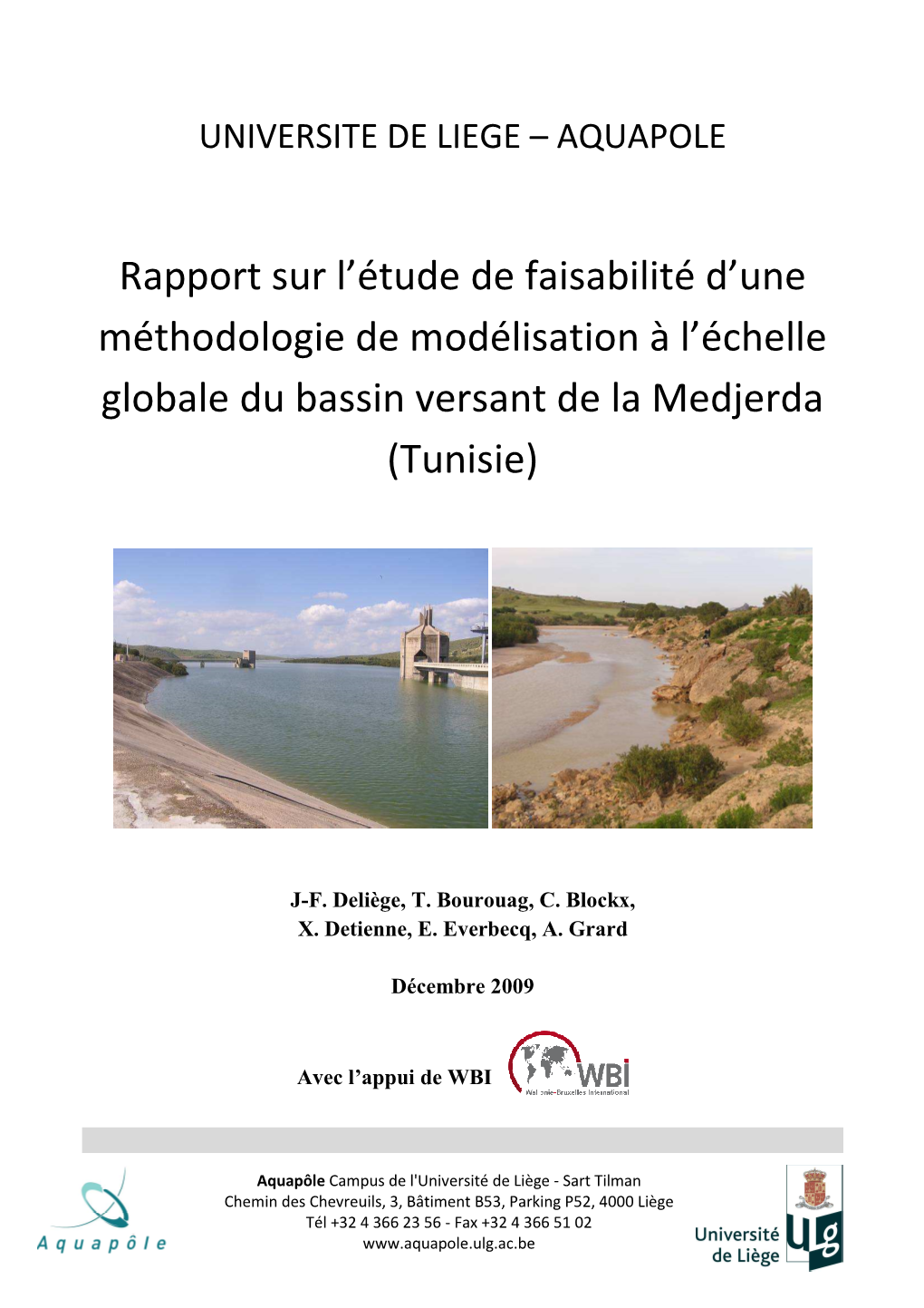 Rapport Sur L'étude De Faisabilité D'une Méthodologie De