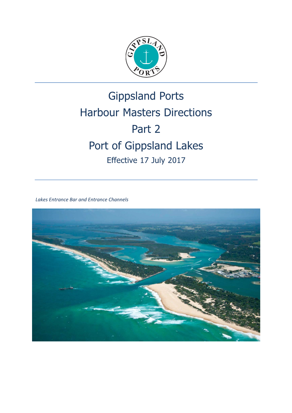 Gippsland Lakes Effective 17 July 2017