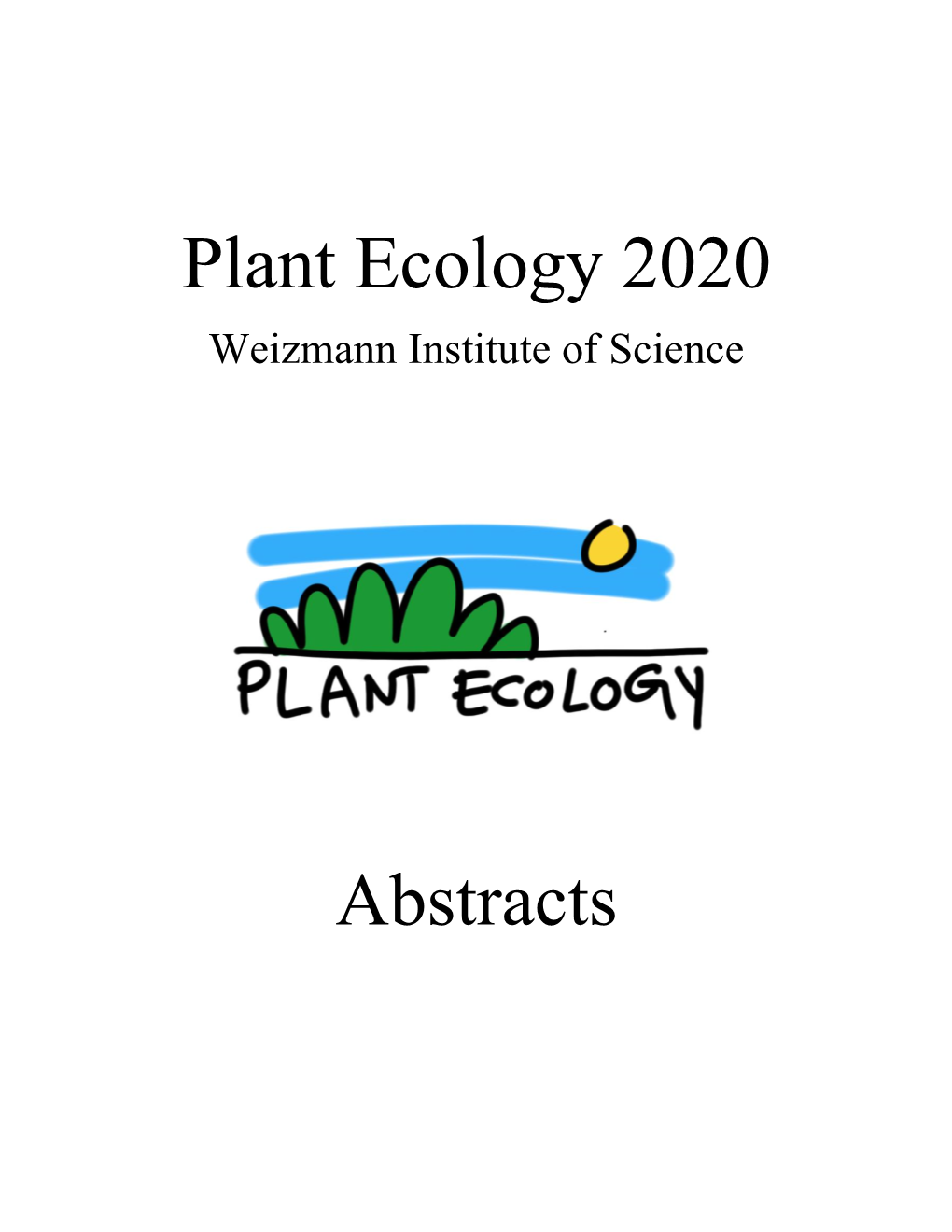 Plant Ecology 2020 Abstracts