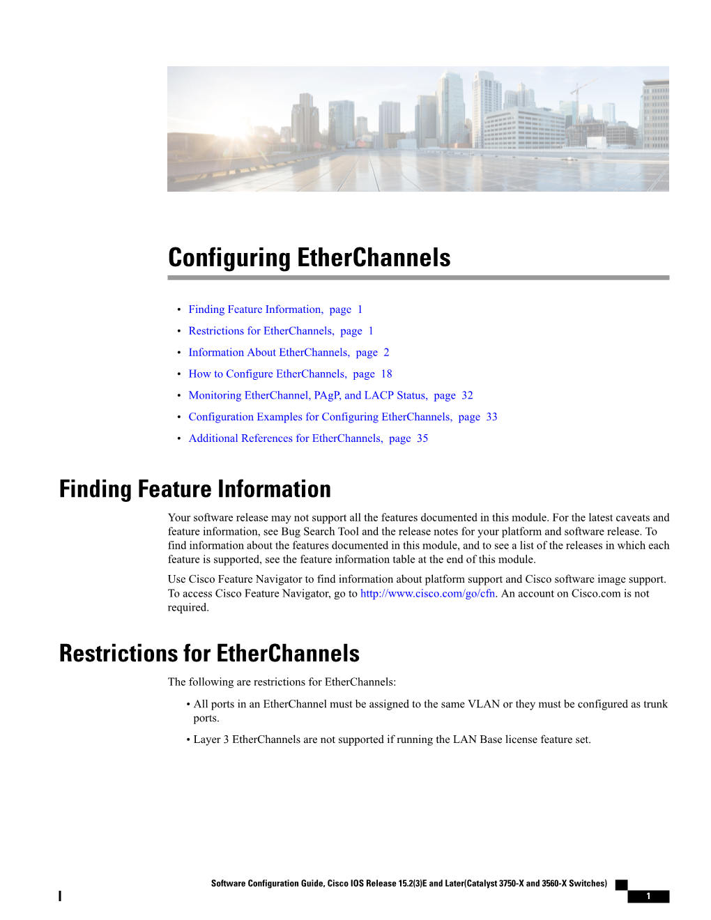 Configuring Etherchannels