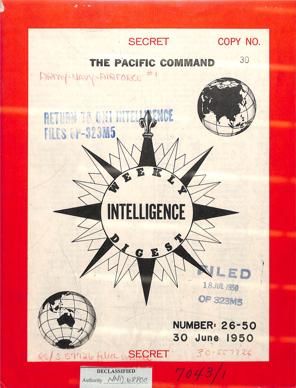 Weekly Intelligence Digest 30 June 1950