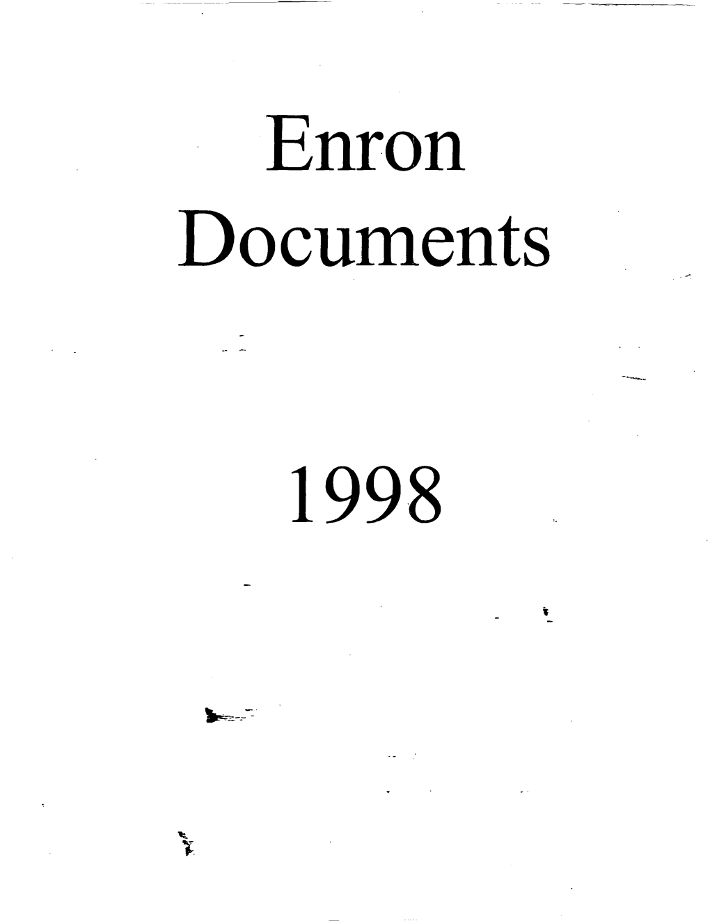 Enron Documents 1998