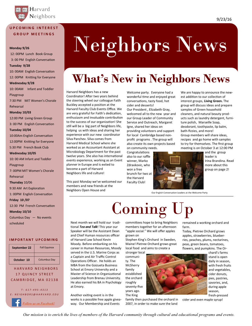 Neighbors News