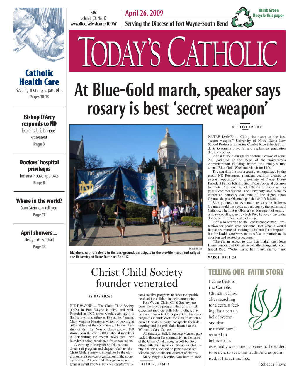 At Blue-Gold March, Speaker Says Rosary Is Best 'Secret Weapon'