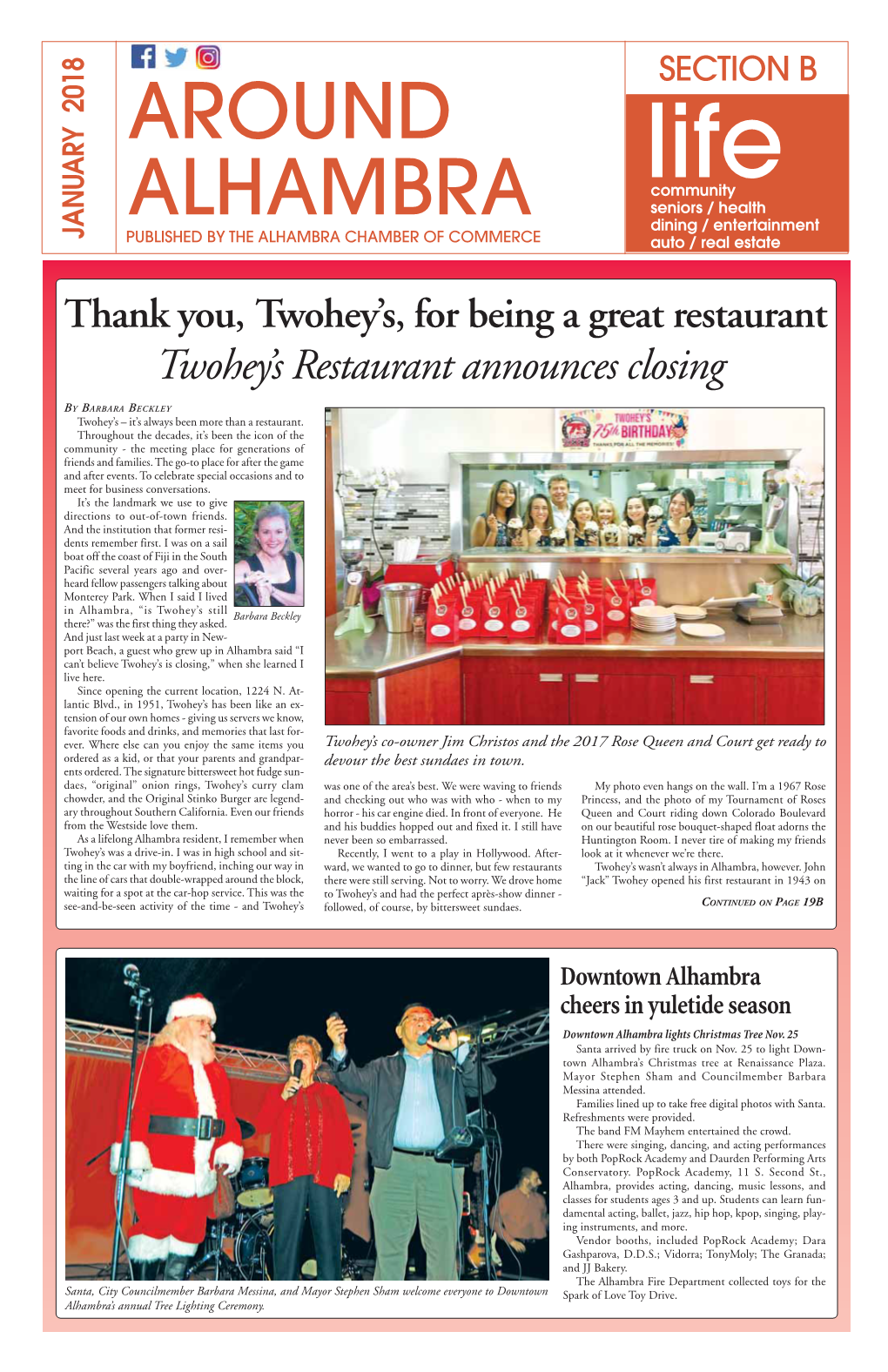 Twohey's Restaurant Announces Closing