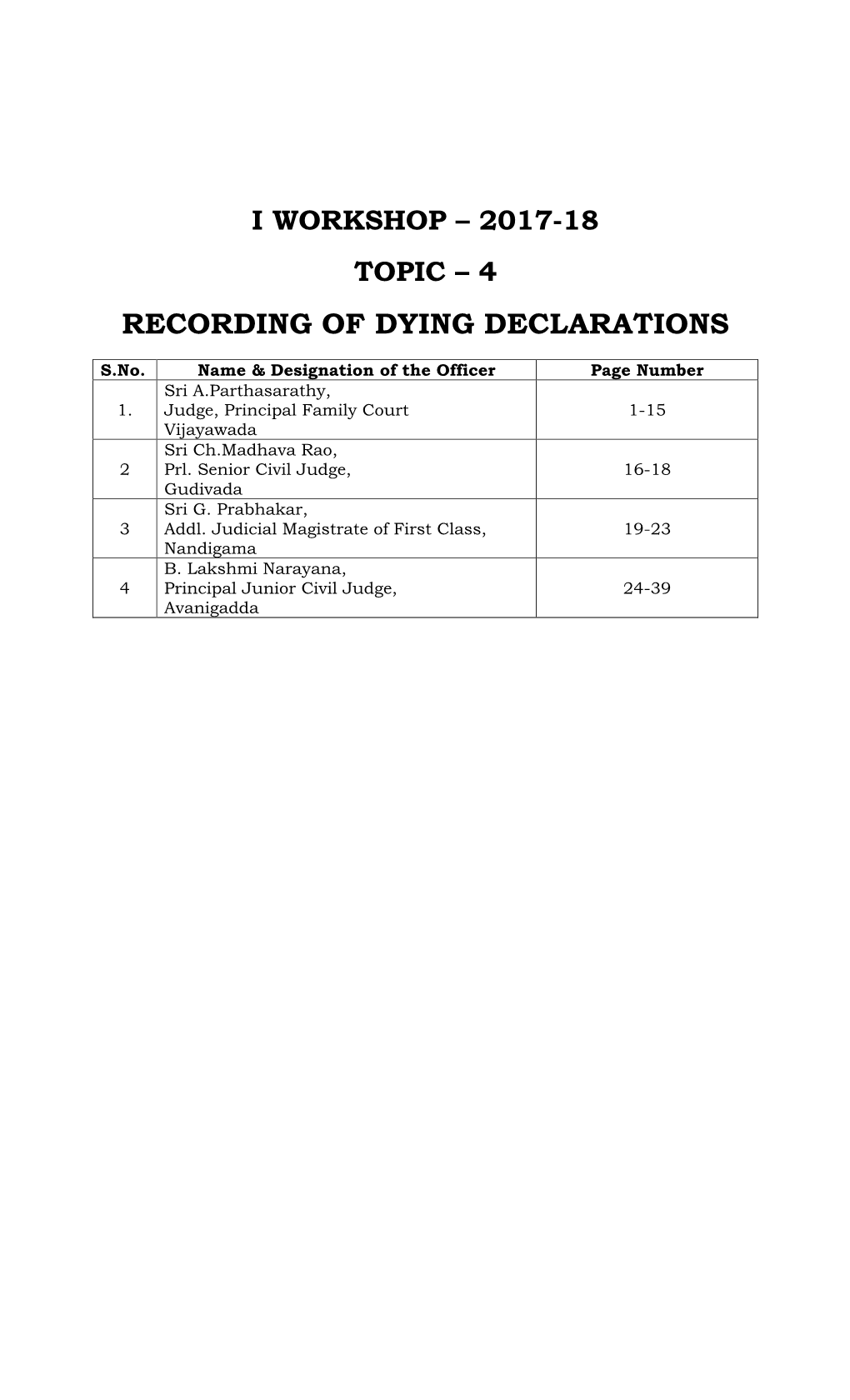 Recording of Dying Declarations