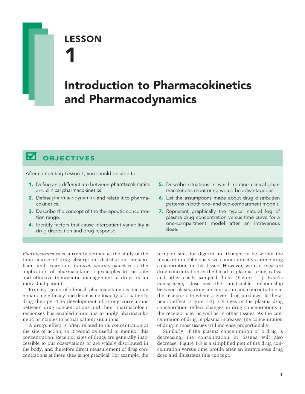 Introduction to Pharmacokinetics and Pharmacodynamics