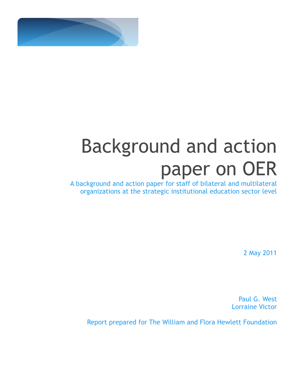 Background and Action Paper on OER Ed01