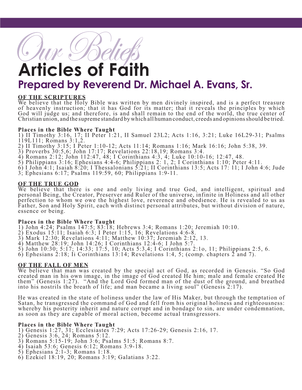 Articles of Faith