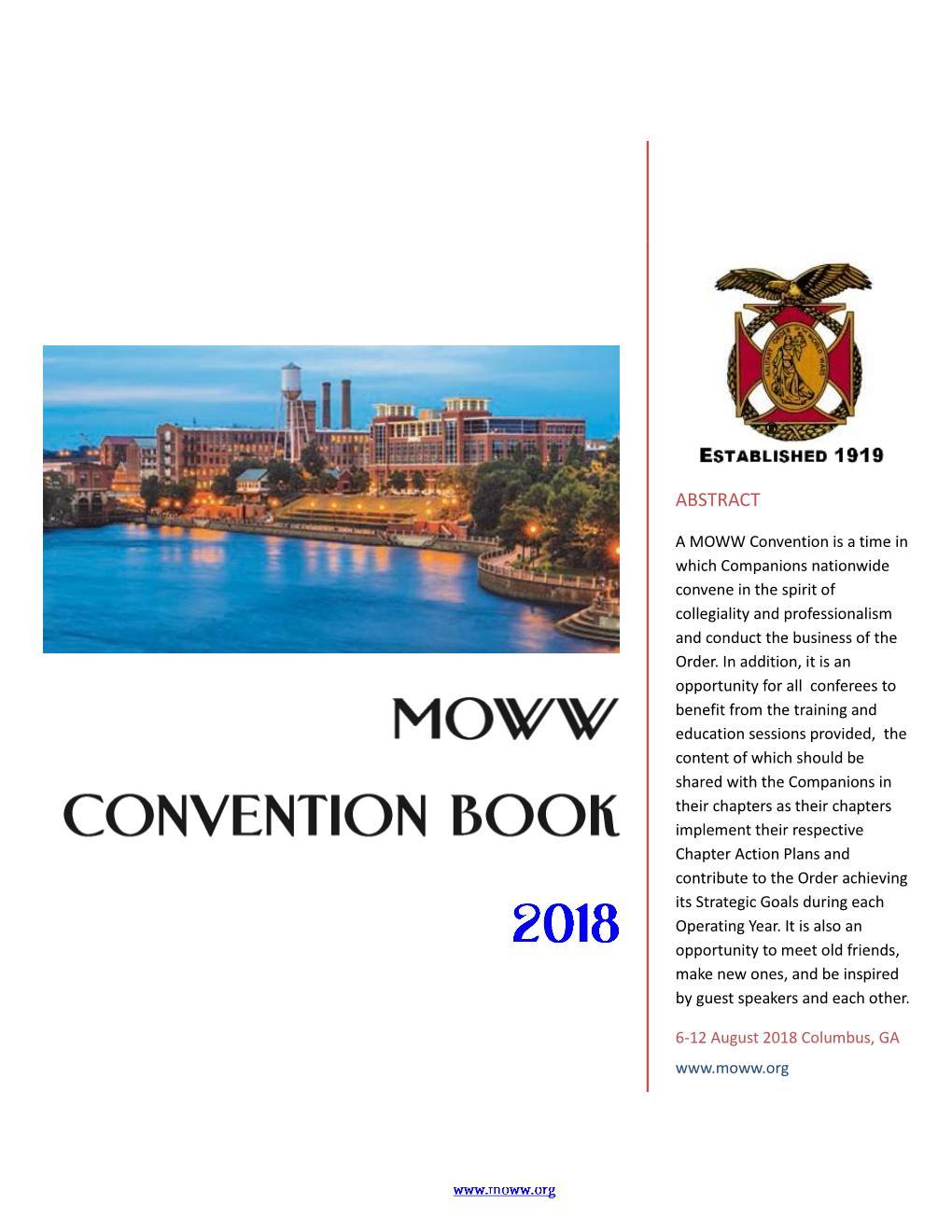MOWW Convention Book P a G E | 1