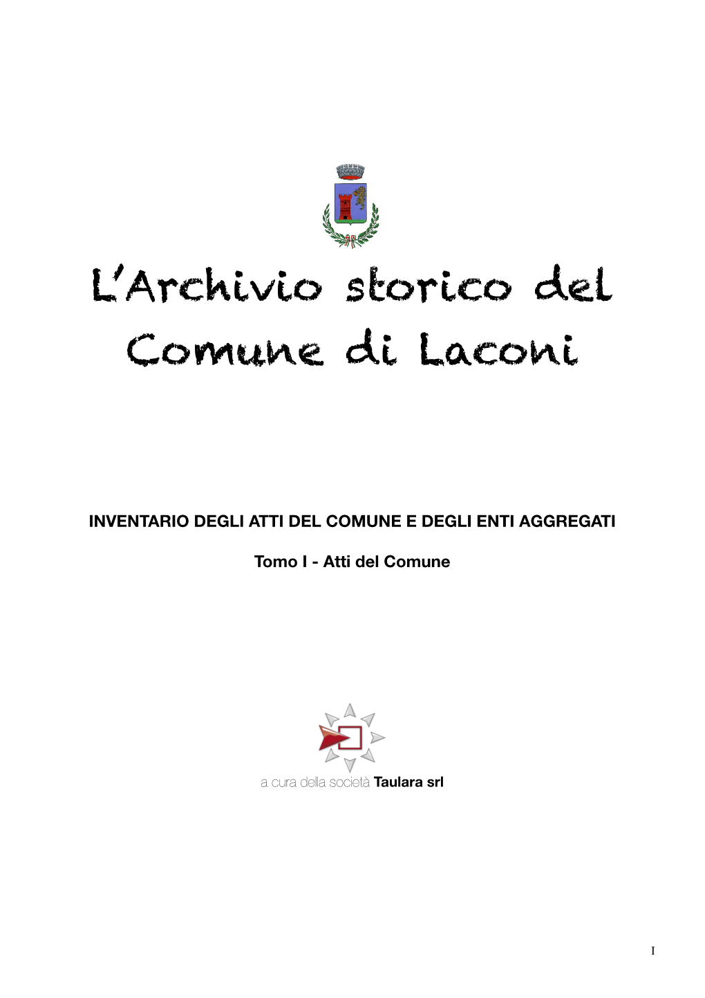 L'archivio Storico Del Comune Di Laconi