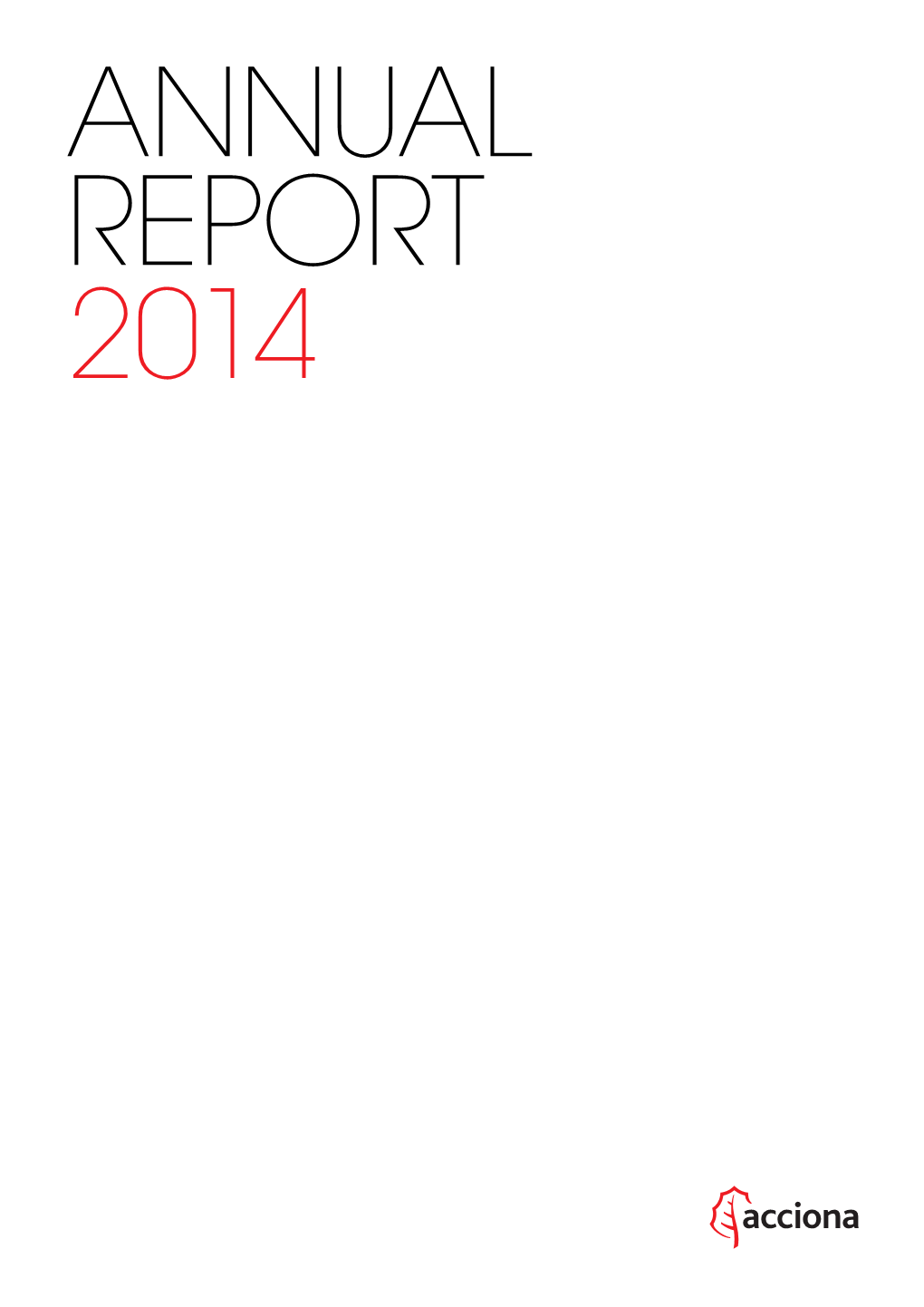ACCIONA’S 2014 Annual Report Is Available in an Online Version