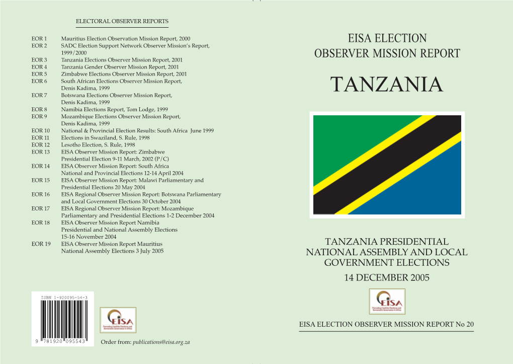 Electoral Observer Mission Report