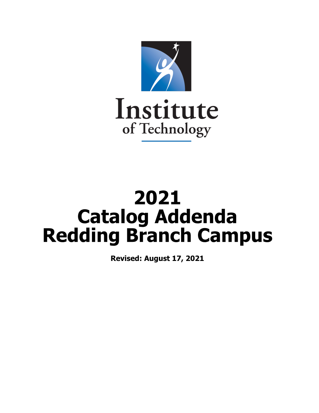 2021 Catalog Addenda Redding Branch Campus