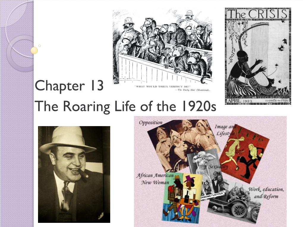 Chapter 13 the Roaring Life of the 1920S