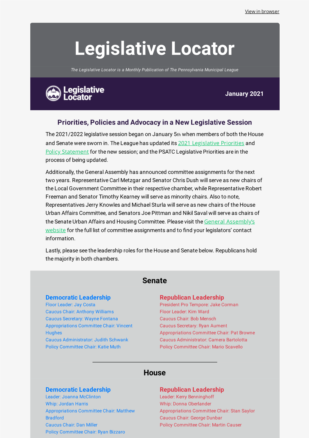 Legislative Locator