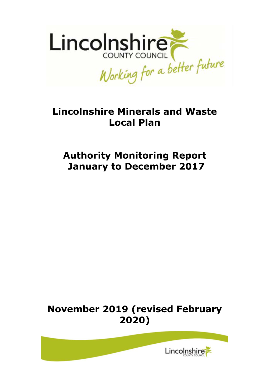 Authority Monitoring Report January to December 2017